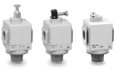 Válvulas de interceptación 3/2 vías serie MX